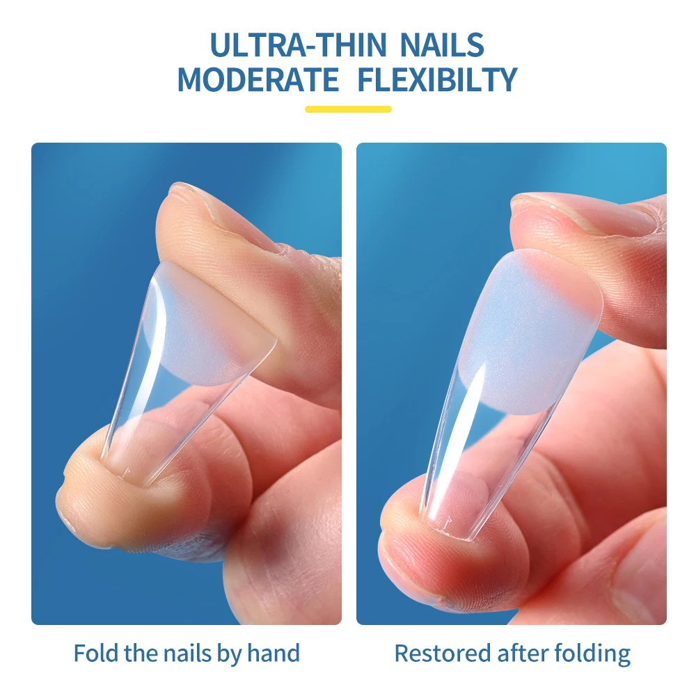 120 шт. прозрачные матовые длинные шпильки/миндаль/квадратные накладные ногти