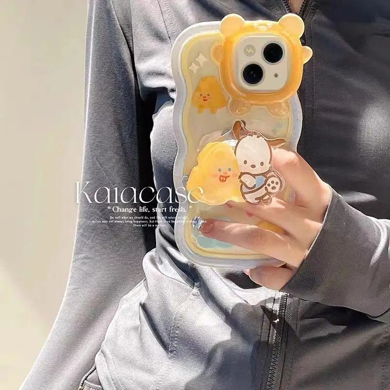 

Sanrio милый мультяшный рандомный Чехол аниме Kawaii Iphone13Promax/12/xr аксессуары для телефона противоударный чехол милый подарок на день рождения