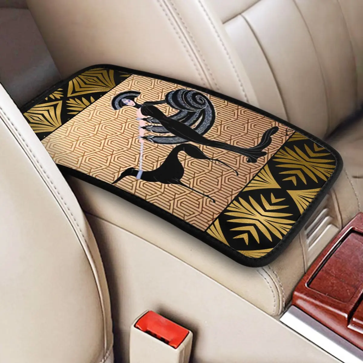 

Greyhound Car Armrest Cover Mat Anti-Slip Whippet Sighthound Dog Center Console Pad Storage Box Protector Cushion Accessories