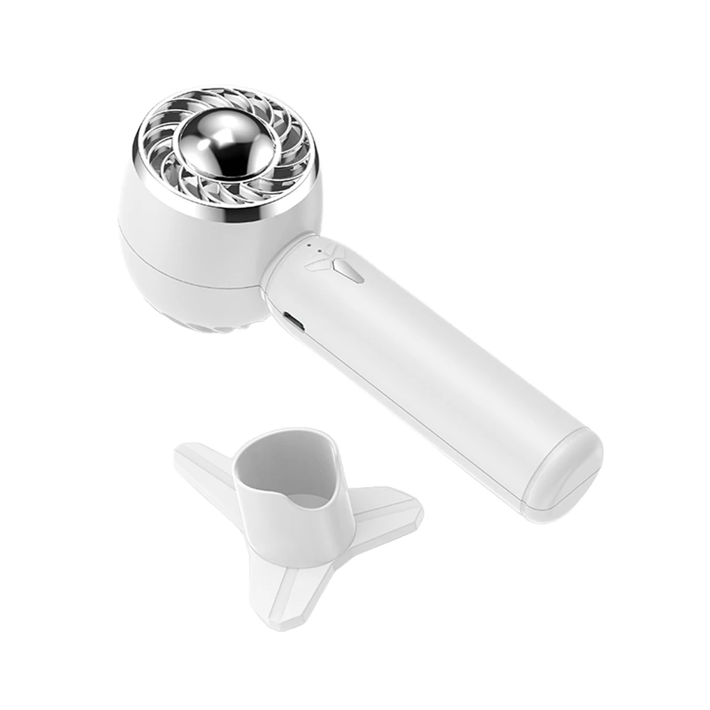 

Mini Portable Fan with Handle Fans 3 Gears Wind Adjustable Air Cooling Tool with Stand Holder for Home Dormitory Blue