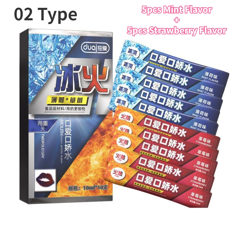 Фруктовая съедобная смазка на водной основе 10 шт