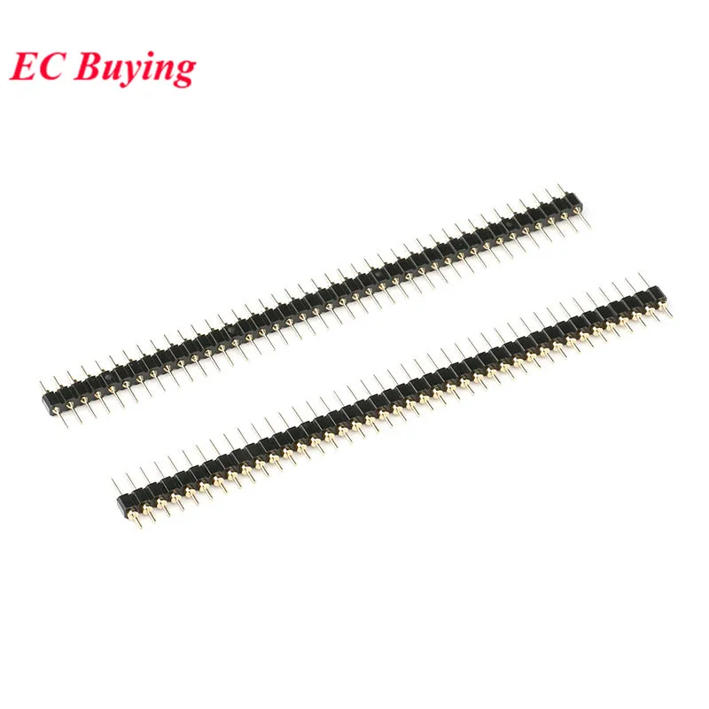 

50pcs/lot 1x40 Pin 2.54mm Pitch DIP Single Row Round Pin Round Pinr Connector 40P