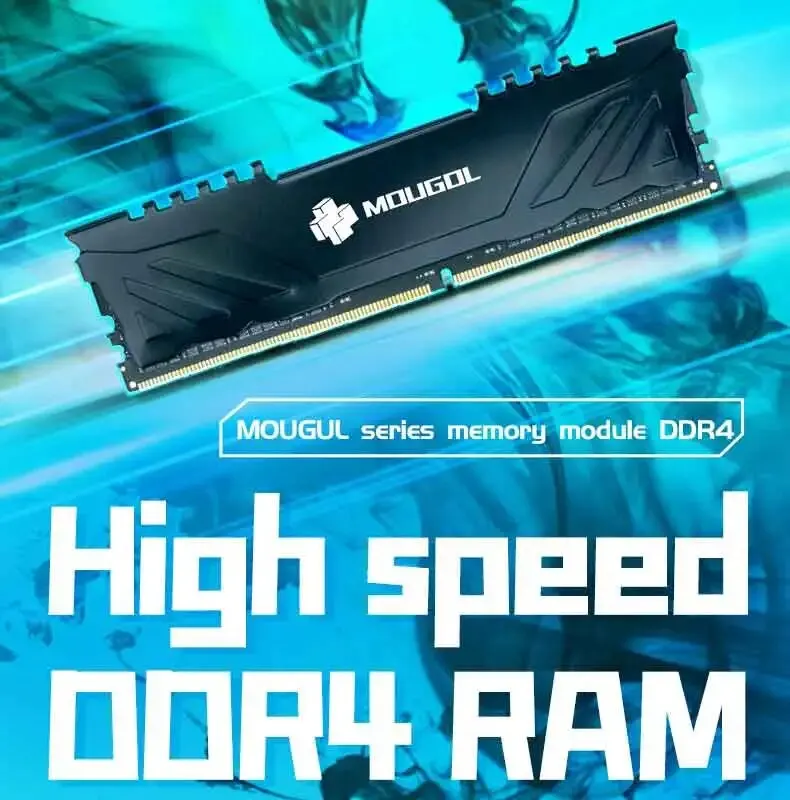 MOUGOL RAM DDR4 8GB 3200MHz 288Pin Memory 1.35V RAMs Dual Channel Desktop Components Original Rams