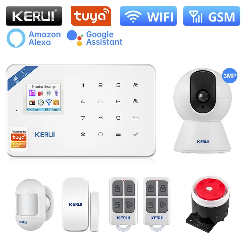 

Охранная сигнализация KERUI W181, GSM, Wi-Fi, 433 МГц