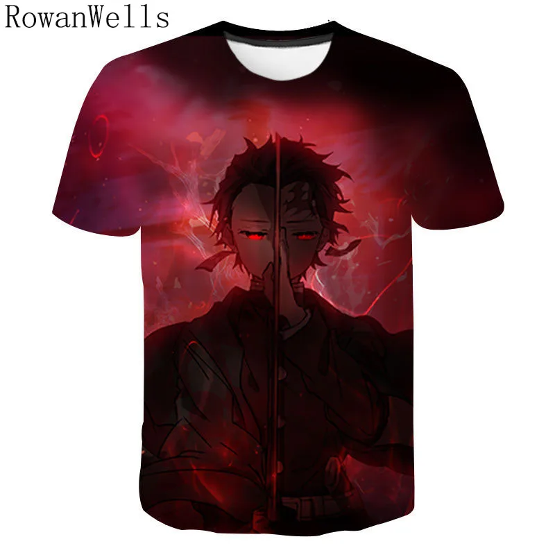 

Аниме футболка демон убийца Kimetsu без Yaiba косплей футболка для мужчин, женщин, детей, камадо Tanjirou Nezuko меч классная футболка Tee
