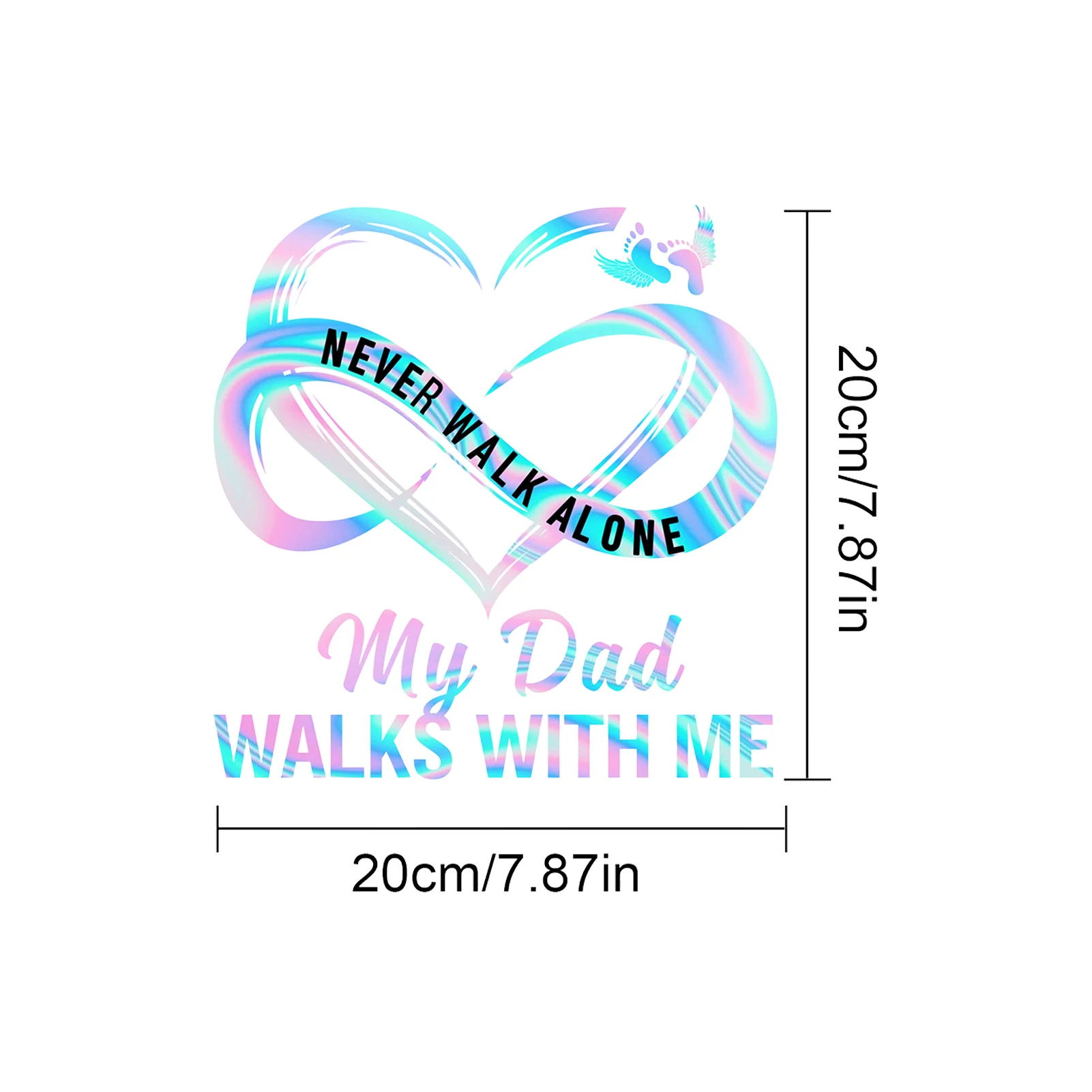 Автомобильная наклейка семья никогда не ходите в одиночку мой папа/Мама ходит со