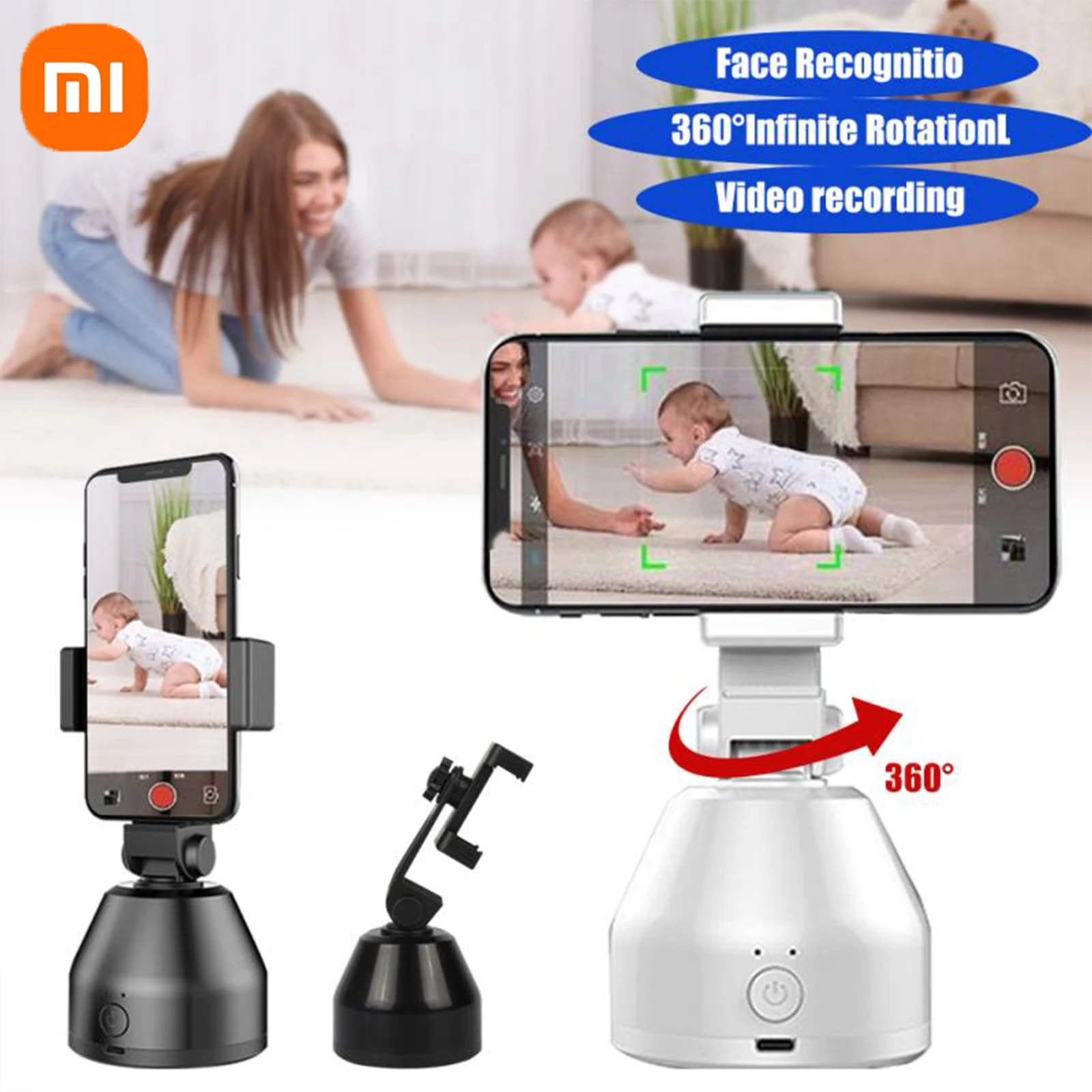 

Xiaomi Auto Smart Shooting Selfie Stick 360° Object Tracking Holder All-in-one Rotation Face Tracking Camera Phone Holder AI