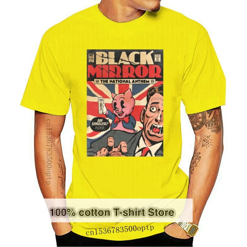 

Новая Черная мужская белая футболка все размеры от S до 3XL национальный гимн Netflix высококачественные мужские футболки Топ Футболка