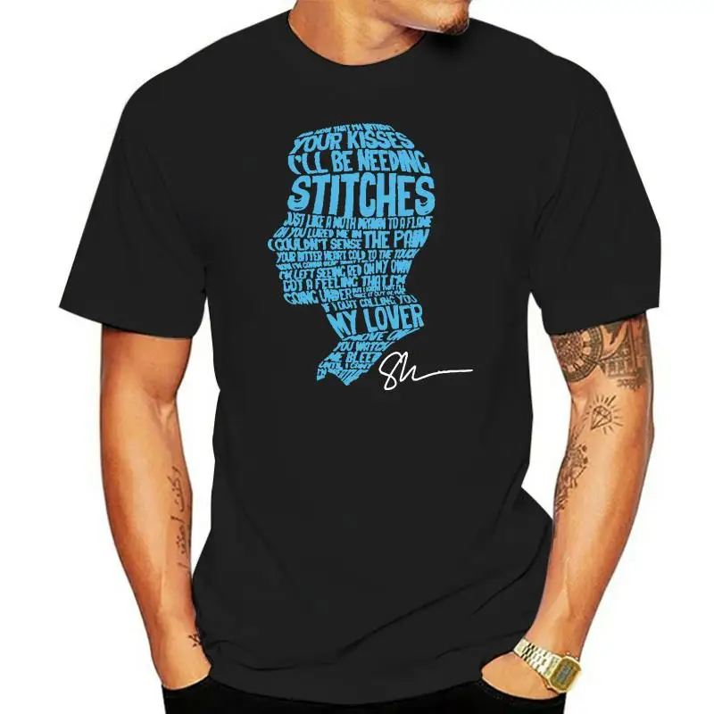 

Shawn Mendes Stitches Lyrics Texting Portrait Unique Women TShirt women t shirt