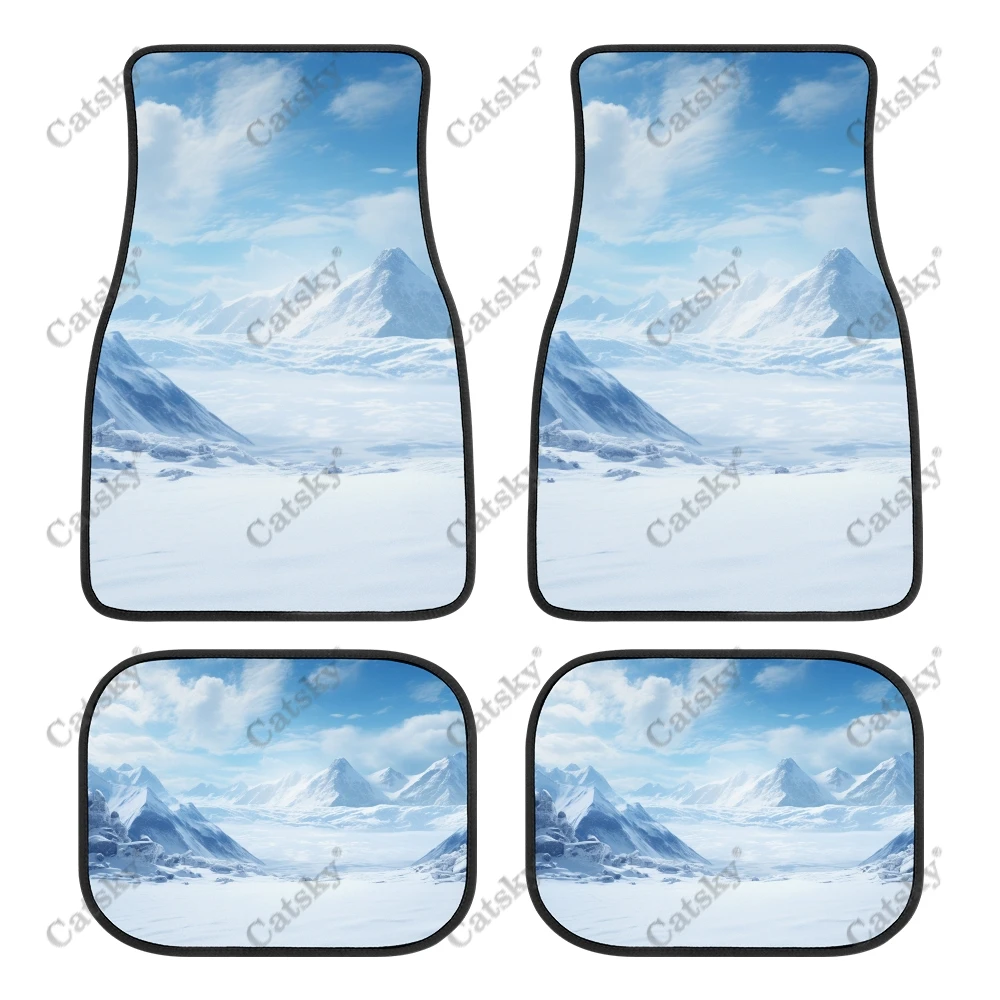 Коврики для автомобиля с изображением сказочных снежных гор коврики под заказ