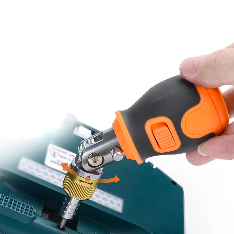 

S2 Alloy Hidden Screwdriver Head Multi Angle Home Portable 8 In 1 Ratchet Corner Screwdriver Set Multi-functional Screwdrivers