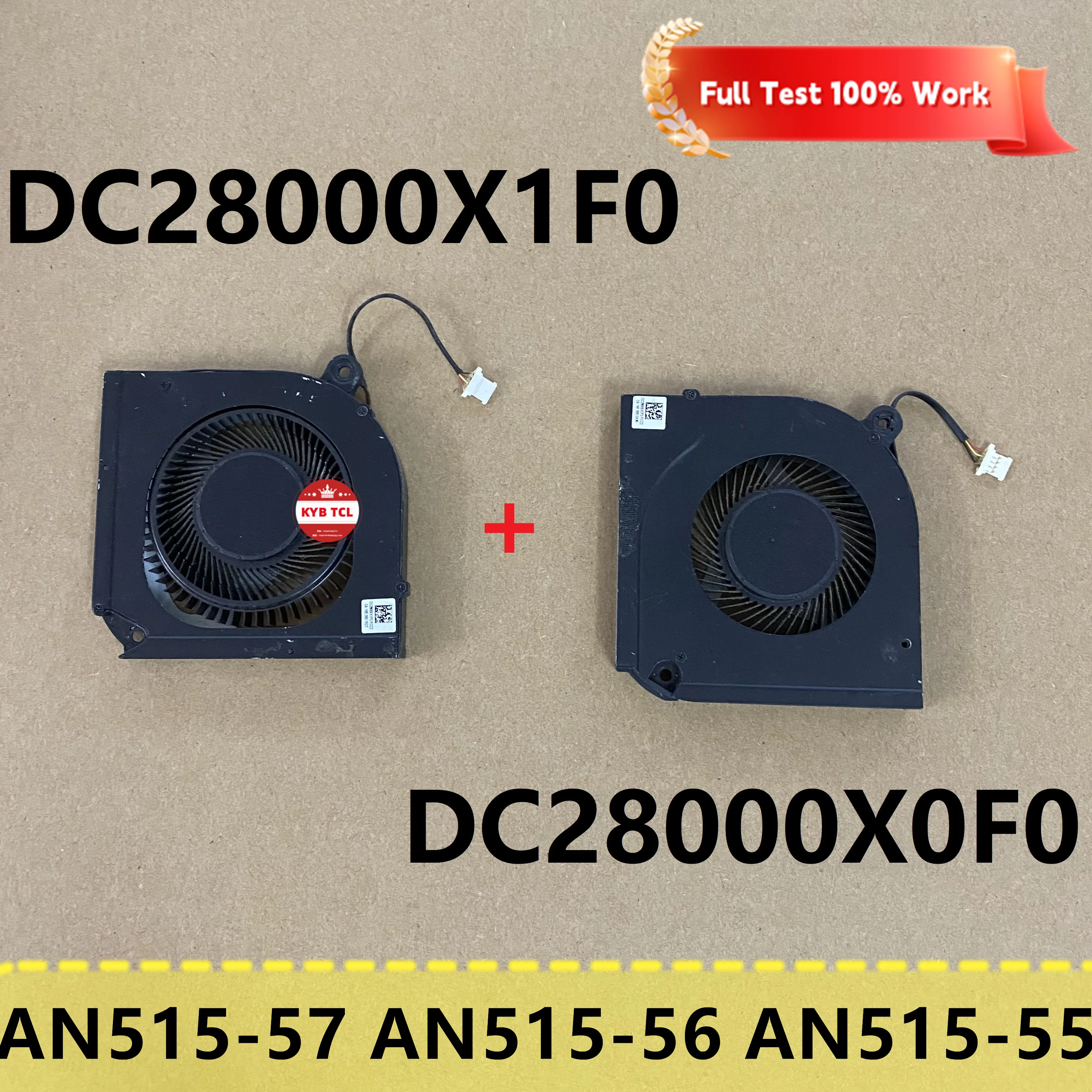 Фото DC28000QDF0 DC28000X0F0 DC28000QEF0 Вентилятор охлаждения GPU/CPU для ноутбуков Acer Nitro 5 AN517-41 AN517-52 AN517-54 AN515-44 №4