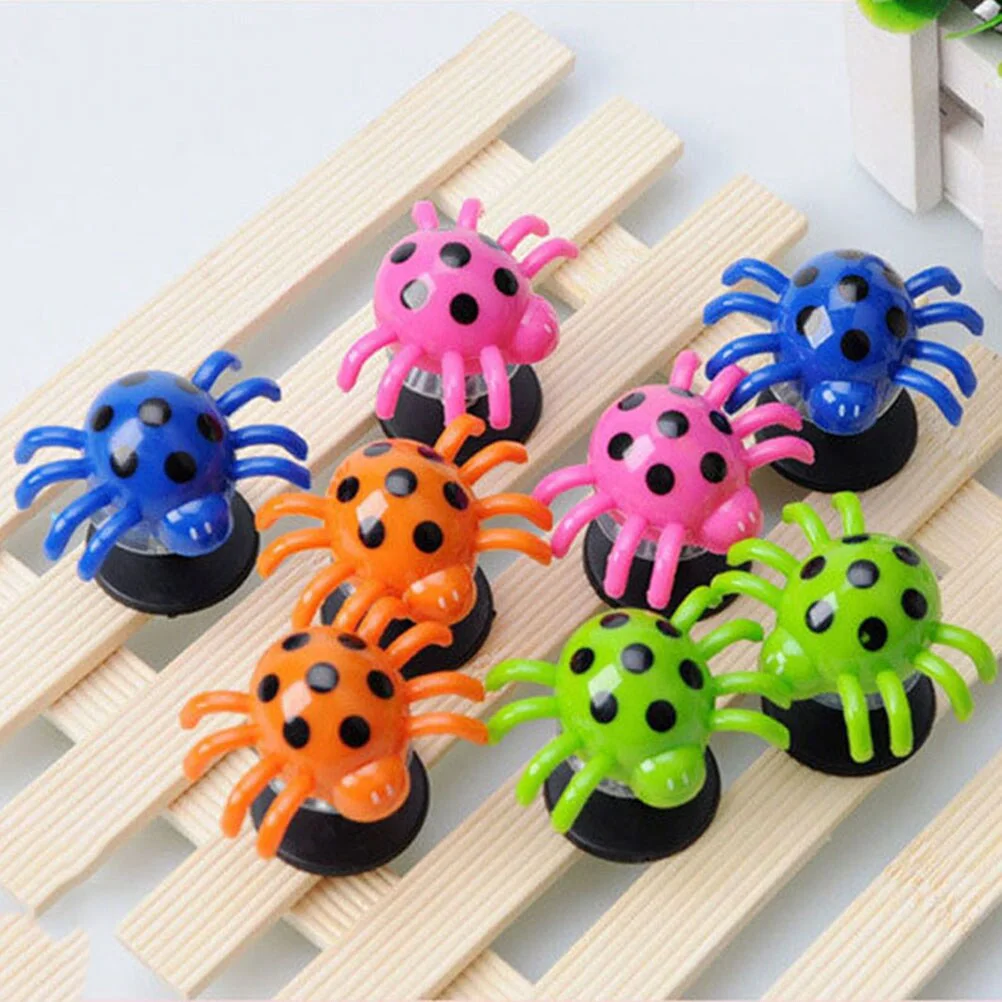 

10Pcs Children Bounce Spider Launcher Novelty Creative Toys Kindergarten Activities Gift Toys Plastic Spiders Shape Jumping