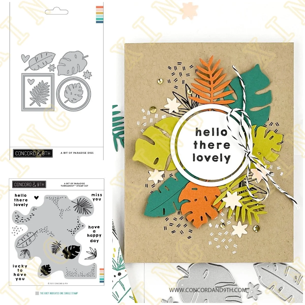 

A Bit of Paradise Metal Cutting Dies Stamps Scrapbook Diary Decoration Embossing Cut Dies Template DIY Greeting Card Handmade