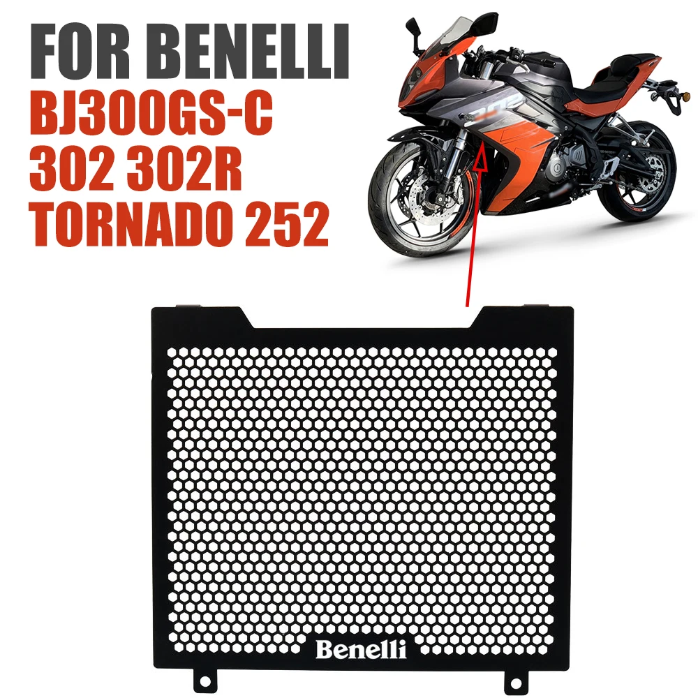 

For Benelli Tornado 302 302R 2020 2021 2022 Motorcycle Accessories Radiator Grill Guard Grille Protection Cover Mesh Net Fender