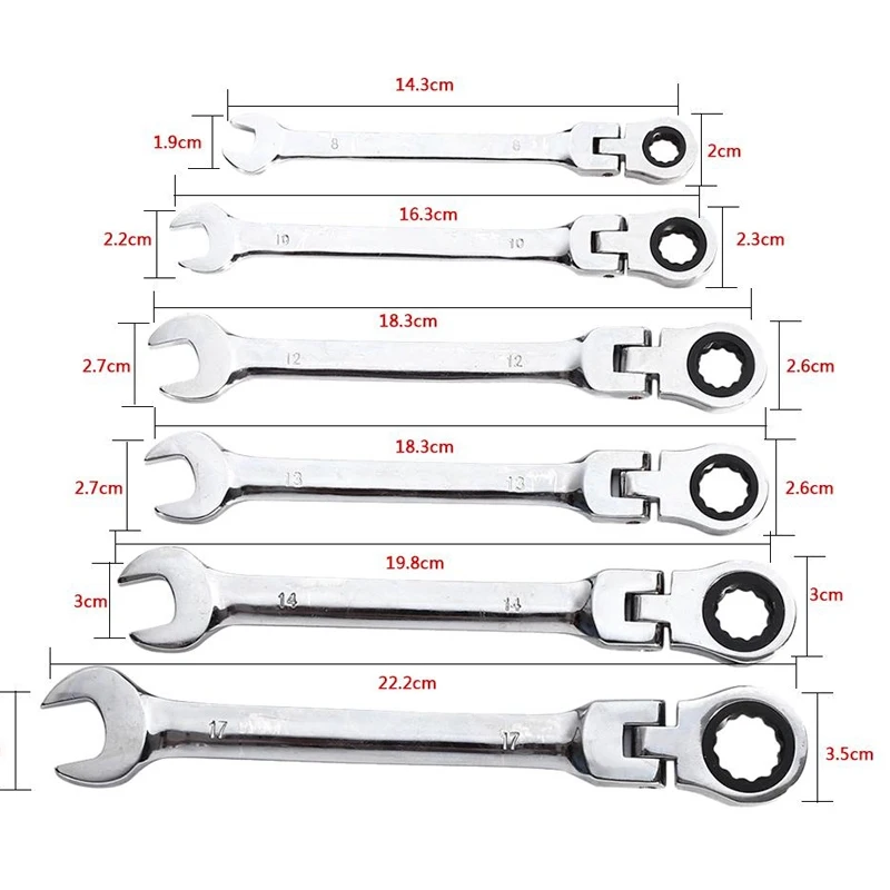 Инструменты для ремонта регулируемый гаечный ключ с регулируемой головкой 6/32 мм