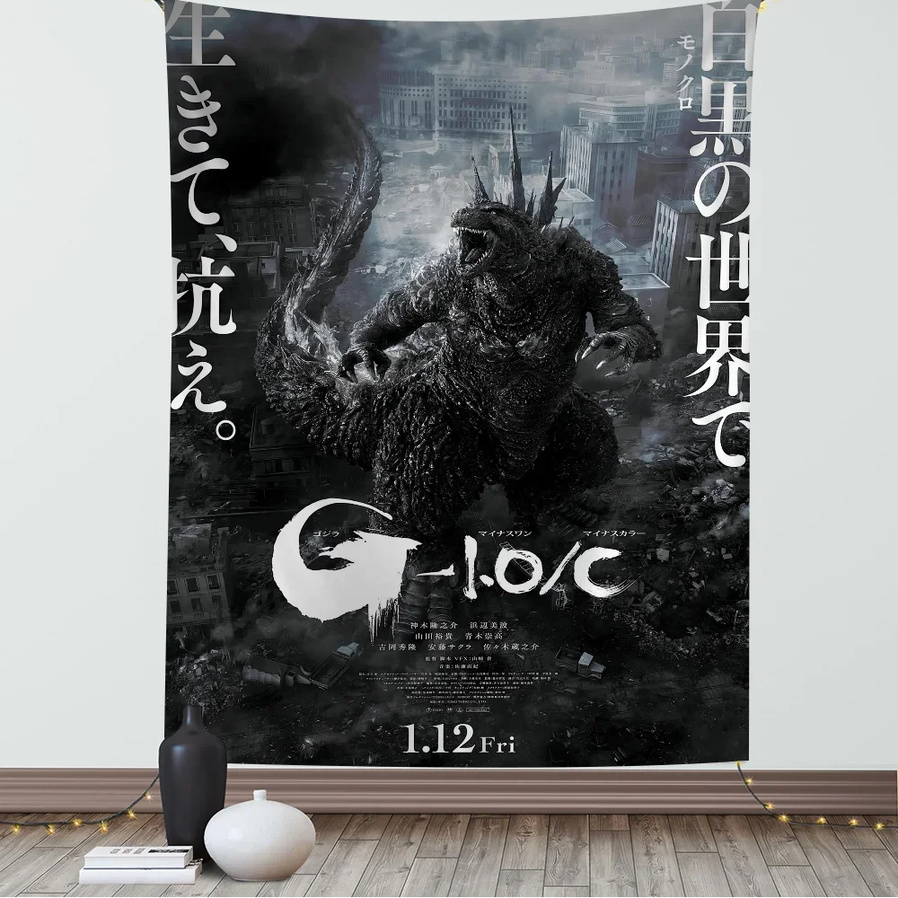 G-Godzilla минус один монстр фильм аниме гобелен подвесной Таро хиппи настенные