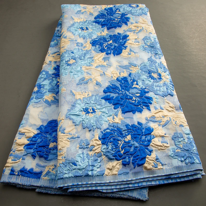 

Nigerian Brocade Lace Fabric 2023 High Quality African Lace Fabric French Organza Material Gilding Dress for Women Party A3481