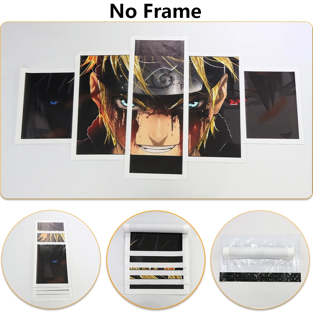 Модульная Картина на холсте домашний декор одна штука аниме Мультяшные картины 5