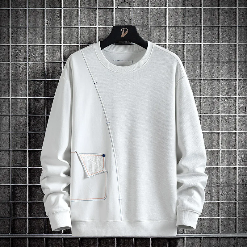 

Fashion Brand Hoodies 2022 Spring Autumn Hip Hop Casual For Men's Black White Oversized 7XL 8XL Sweatshirts Streetwear Clothes