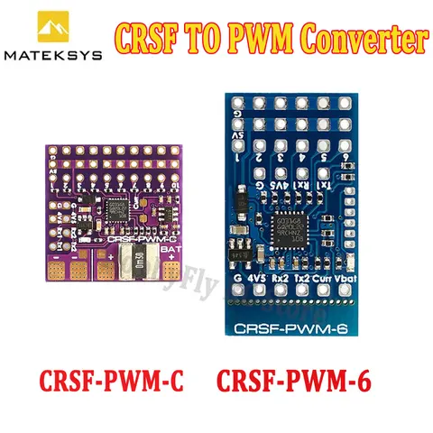 Конвертер MATEK CRSF в PWM CRSF-PWM-6 CRSF-PWM-C для TBS Crossfire Nano RX SE, запчасти для самостоятельной сборки