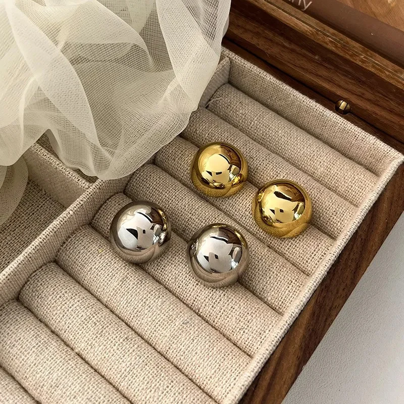 Новинка 2024 модные геометрические серьги в европейском стиле панк