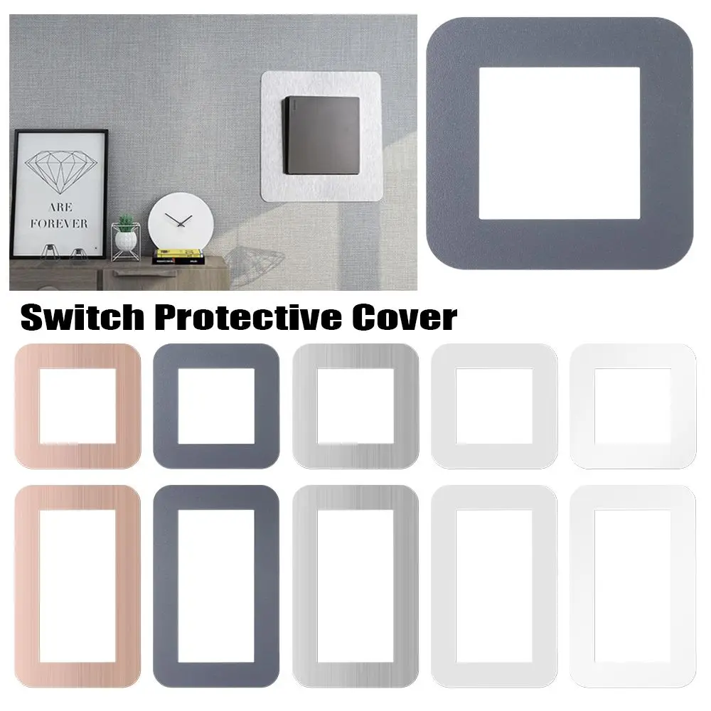 

Decoration Buckle Type Non-Adhesive Dustproof Outlet Wall Sticker Switch Protective Cover Socket Decor Decoration Cover
