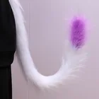 80 см аниме кошка лиса плюшевый хвост подарки горничной косплей костюмы животных красивые платья для маскарада на РождествоХэллоуин вечерние платья поставки