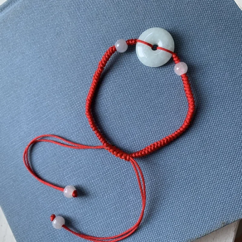 Нефритовый защитный браслет с пряжкой ручной работы для мужчин и женщин Laokeng Ice