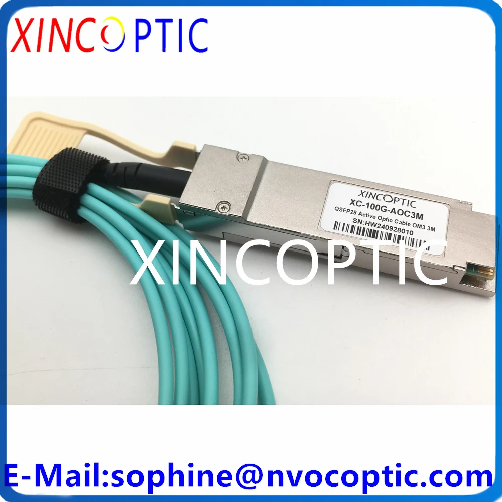 2 шт. XINCOPTIC XC-100G-AOC 100G QSFP28 OM3 3M AOC Волоконно-оптический активный кабель совместимый