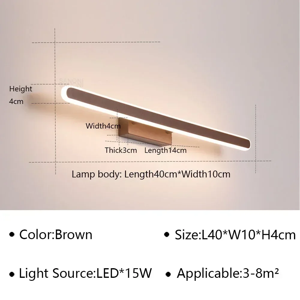 

Современный светодиодный настенный светильник для ванной комнаты, зеркальная фара для туалета, лестницы, прохода, ветеринара, настенное бра, светильник для внутреннего домашнего декора
