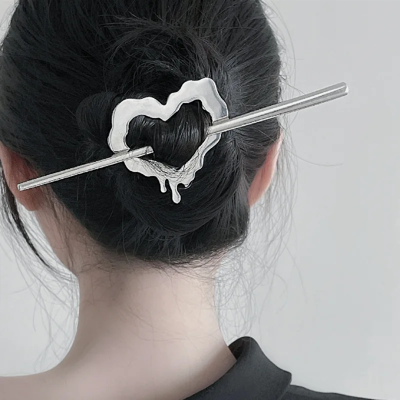 

Hot girl sweet cool wind pendant hairpin female new side clip side clip hair accessories broken heart hairpin hair accessories