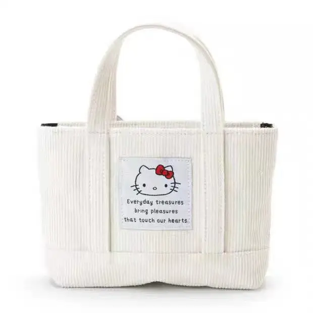 

Женская сумка Hello Kitty, новинка 2021, женская сумка большой вместимости, Холщовая Сумка, женская сумка-мессенджер, женская сумка на плечо