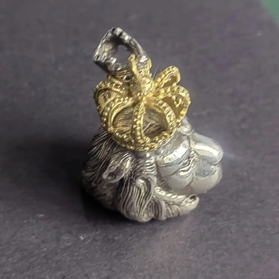 Thai silver man pendant Rasta vibrations gold 925 pure the lion king for | Pendants