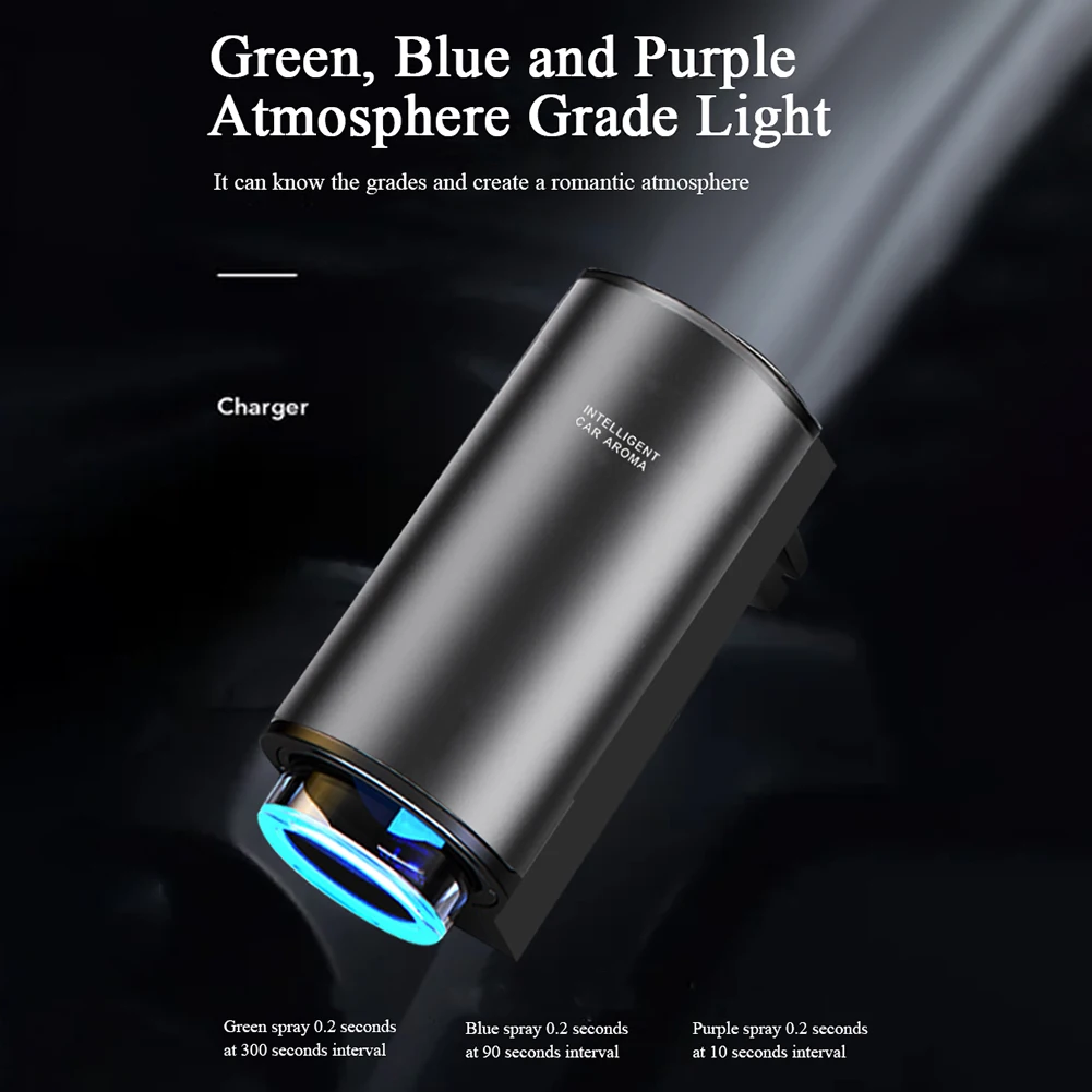 

1pac 10ml Car Aroma Diffuser Atomized Fragrance 66.8x63x29.4mm Metal Texture Appearance High-end Fashion Air Cleaner Assemblies