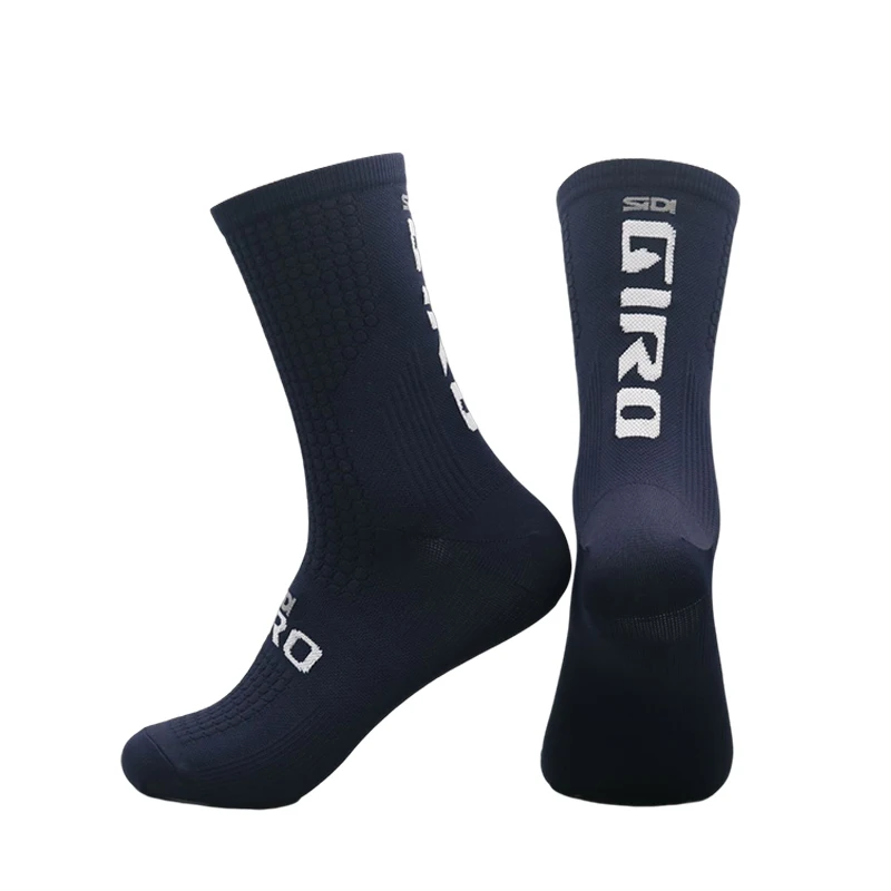 SIDI-GIRO 4pairs 2023 New Cycling Socks Bike Nurse Compression Road Bike Running Mtb Knee-high White Sports Funny Brand Black