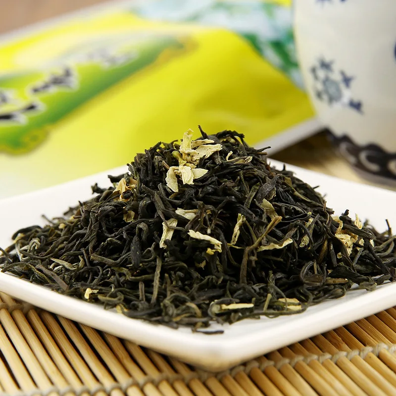 

2022 Жасмин Зеленый китайский чай Жасмин натуральный цветок зеленый китайский чай 250 г Прямая поставка