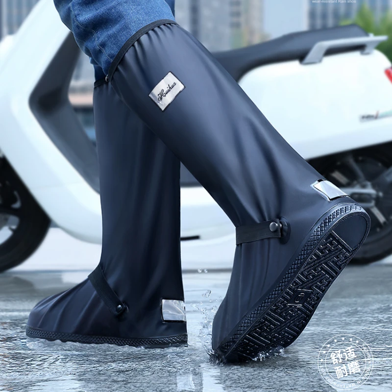 

Waterproof Non-slip Rain Shoe Cover Outer Wear High Tube Thickened Wear-resistant Rainy Day Rainproof Shoe Cover
