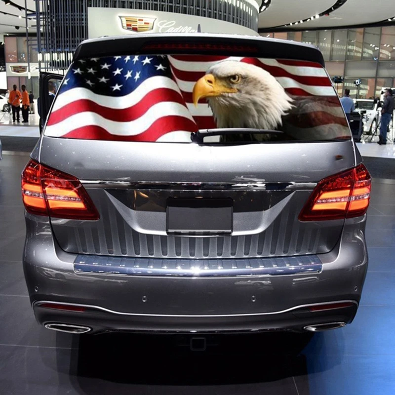 

Американский флаг и Орлан задняя фотография для автомобиля SUV