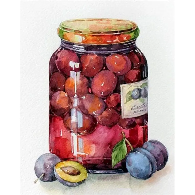 

GATYZTORY Frame Acrylic Paint By Numbers Kits For Adults Handmade Oil Paintings On Number Colourful Fruit Wall Art Unique Gift