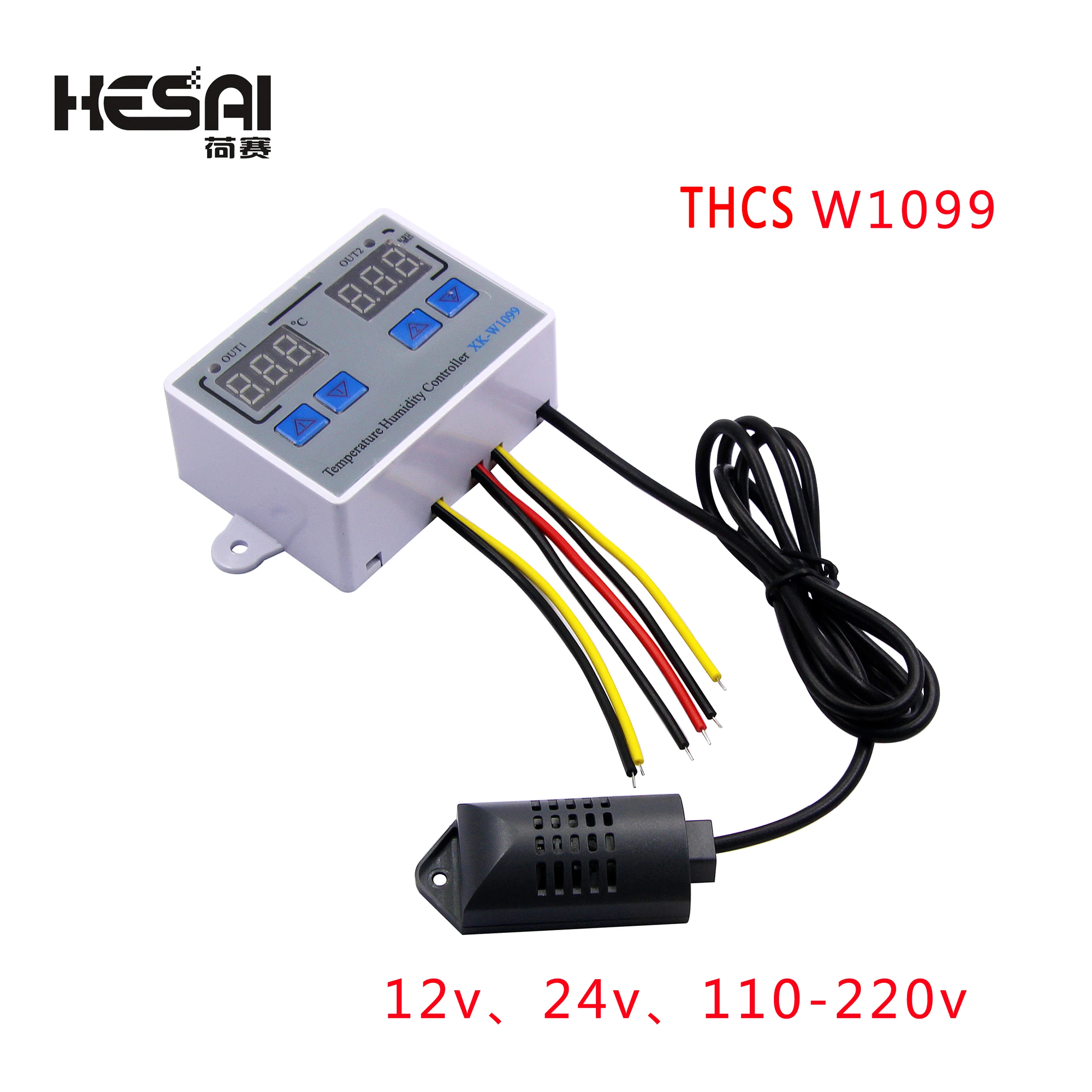 

XK-W1099WDigital Temperature Humidity Controller Egg Incubator Thermostat Humidity Controller Regulator Heating Cooling Control
