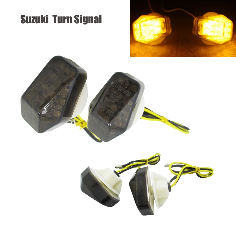 

Turn Signal Light Indicator Flasher LED Flush Mount For Suzuki GSXR 600 750 1000 Bandit 600S1200S Motorcycle Blinker Corner Lamp