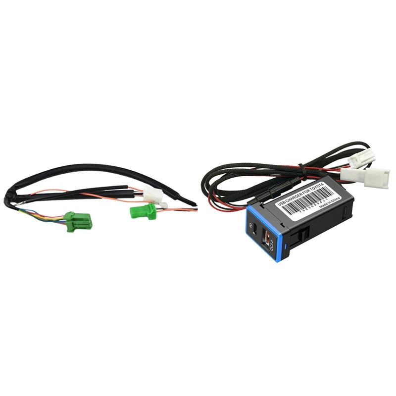 

Steering Wheel Right Button, Player Control Switch for Mitsubishi L200 with QC 3.0 Car Charger Dual Port for Toyota