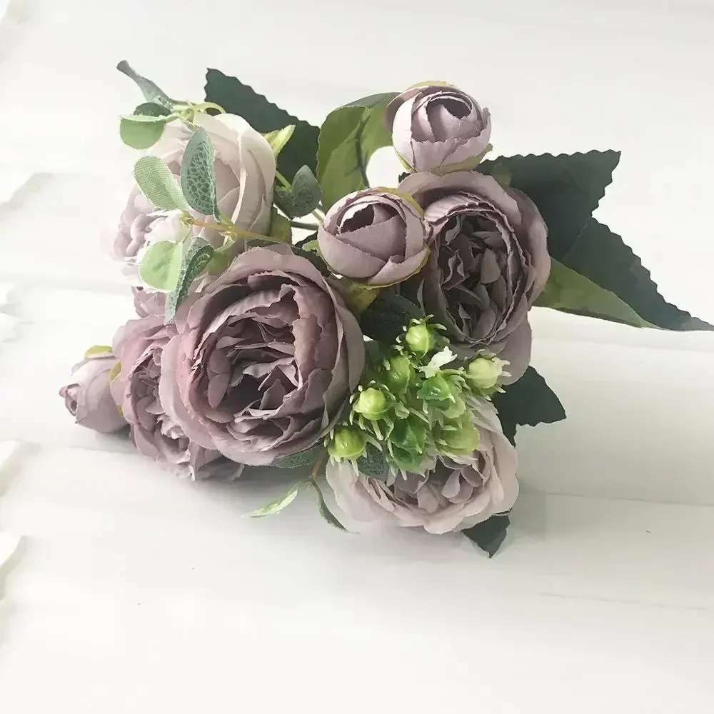

Искусственные розы и пионы из шелка, Flores, 1 шт.