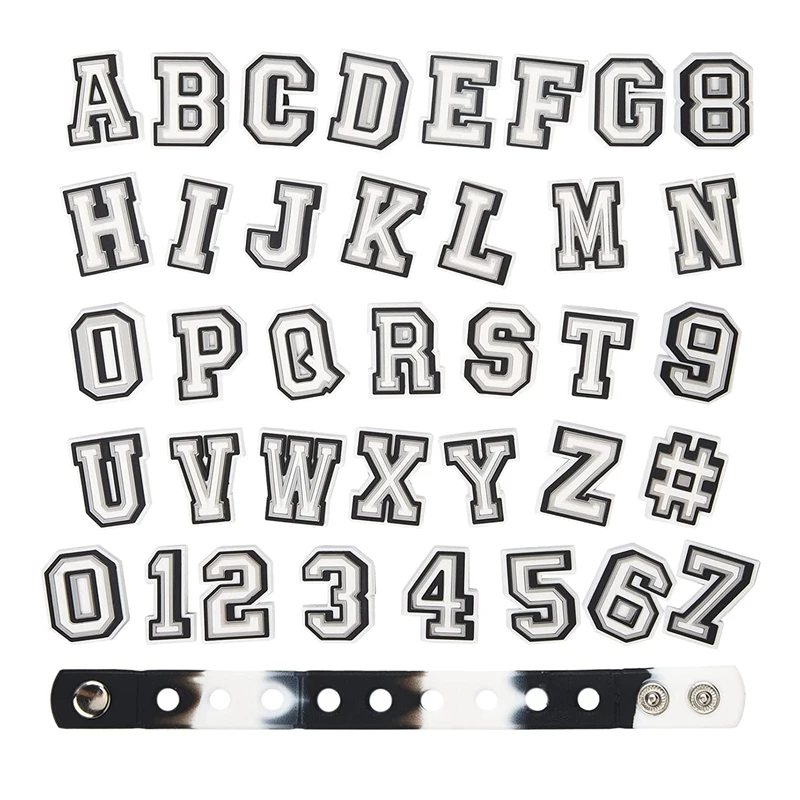 

38 шт. подвески для обуви с буквами, подвески для обуви, подвески для браслетов, браслет для мальчиков и девочек