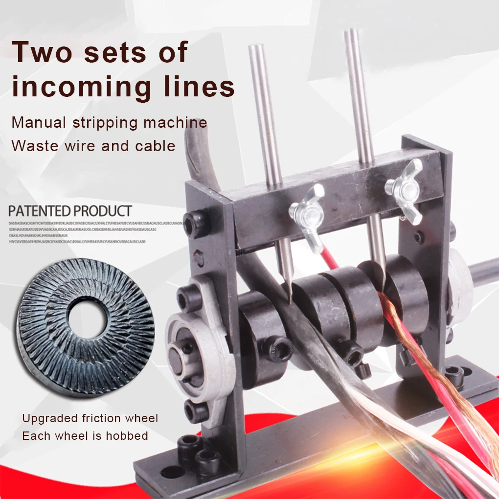 

Cable Machine Manual Wire Stripping Scrap Portable Peeling Connect Cut Recycling Equipment Accessory Durable Convenient