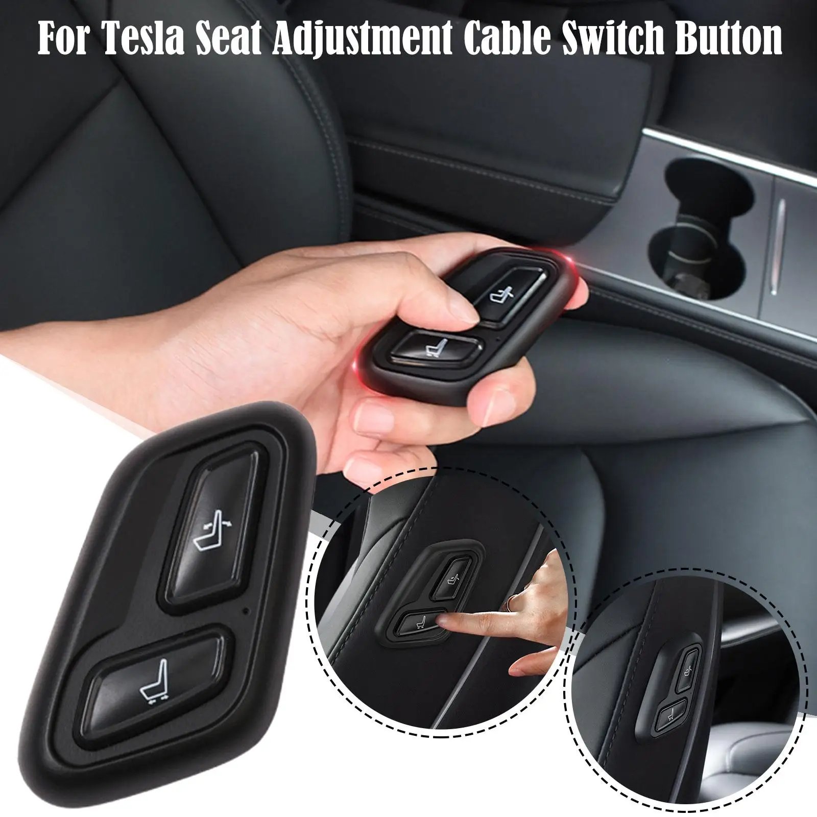 

Новые кнопки беспроводного переключателя для регулировки сиденья для Tesla Model 3 Model Y 2021 2022 аксессуары для интерьера модель 3 Seat Remote Co Y1V0