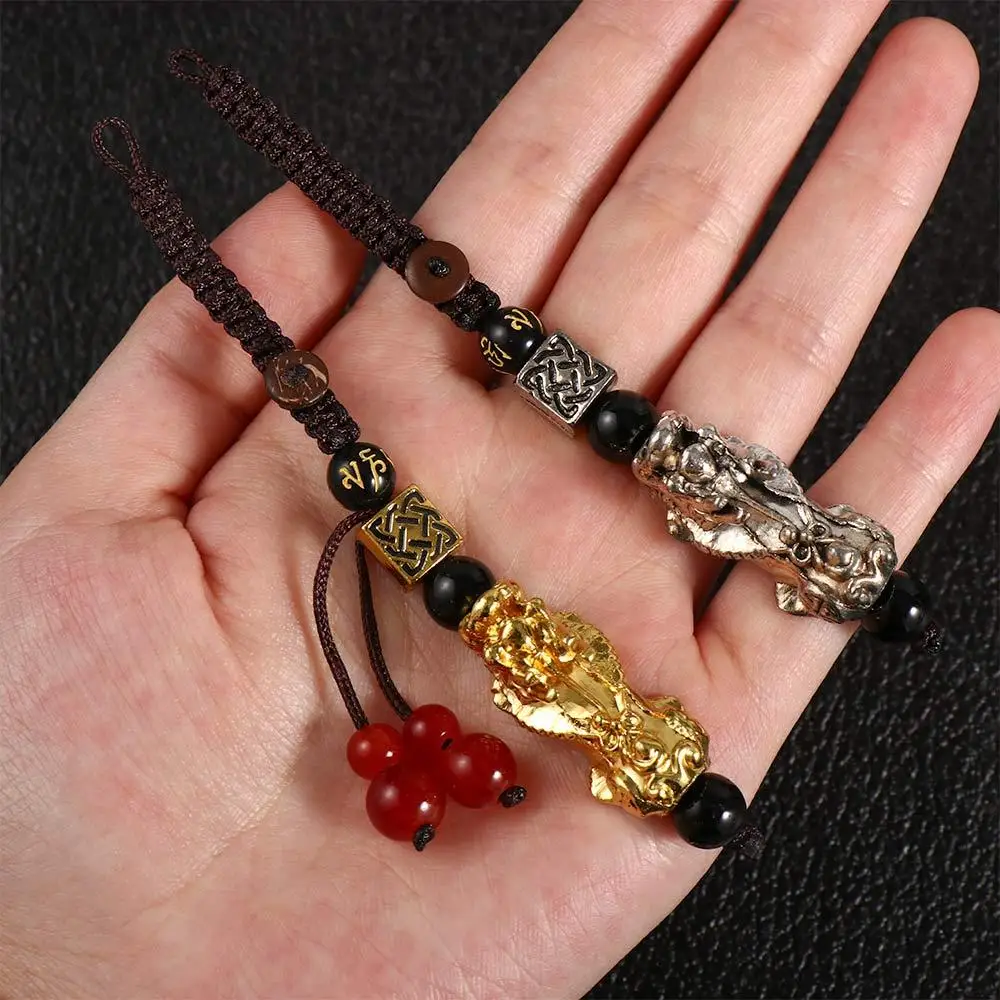 Бусины из обсидиана привлекают сумку богатства кулон сделай сам безделушки