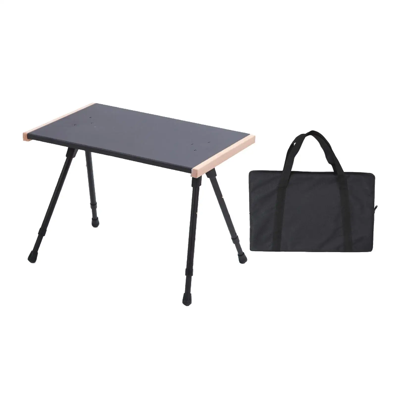 

Foldable Camping Table Adjustable with Carry Bag for Backpacking Beach BBQ