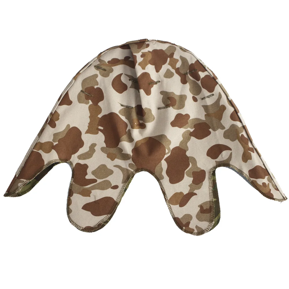 M1 Helmet Pacific Camouflage Cover WW2 WWII US Army Replica Waterproof Tactical Beanie Military Headgear